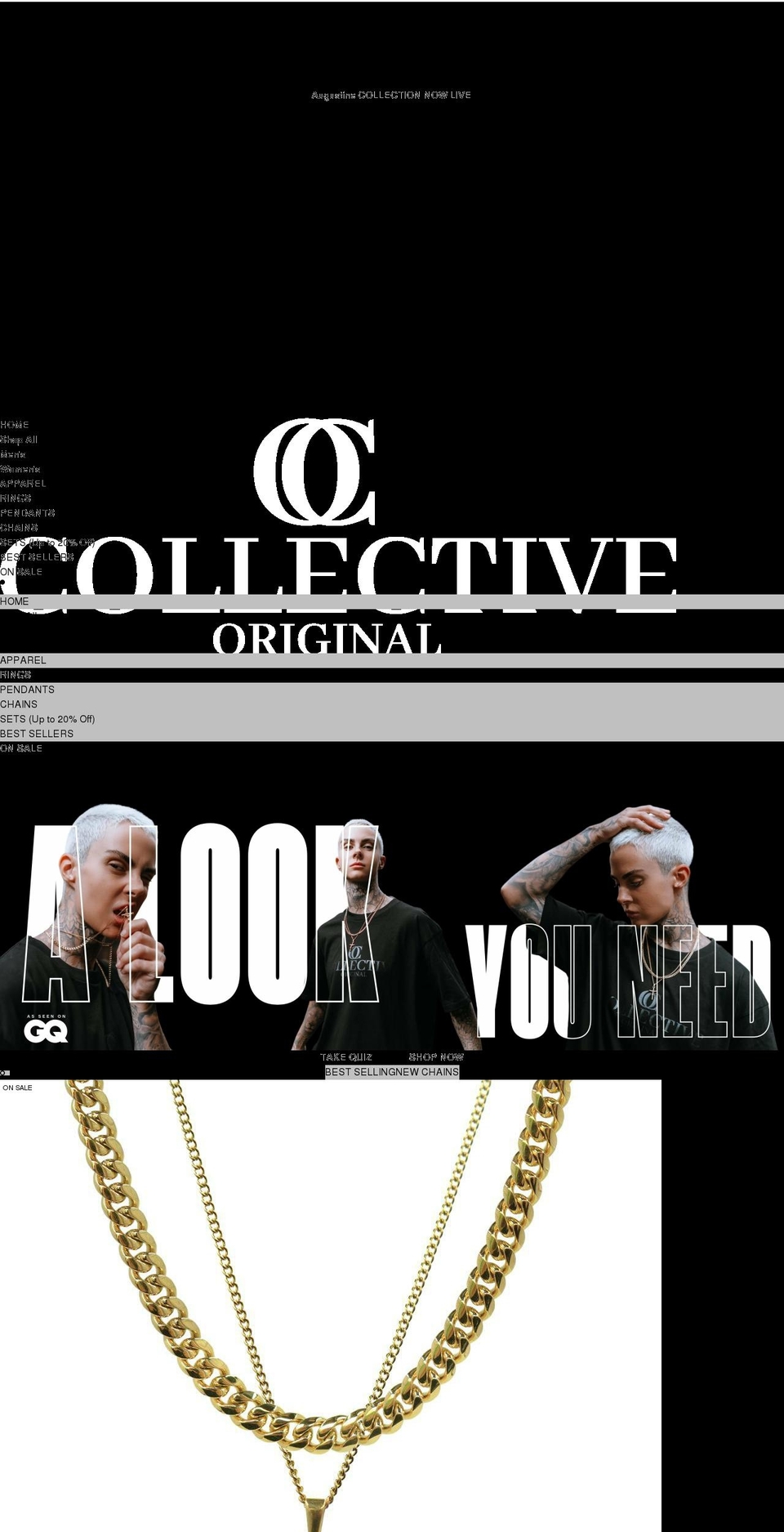 collectiveoriginal.com shopify website screenshot