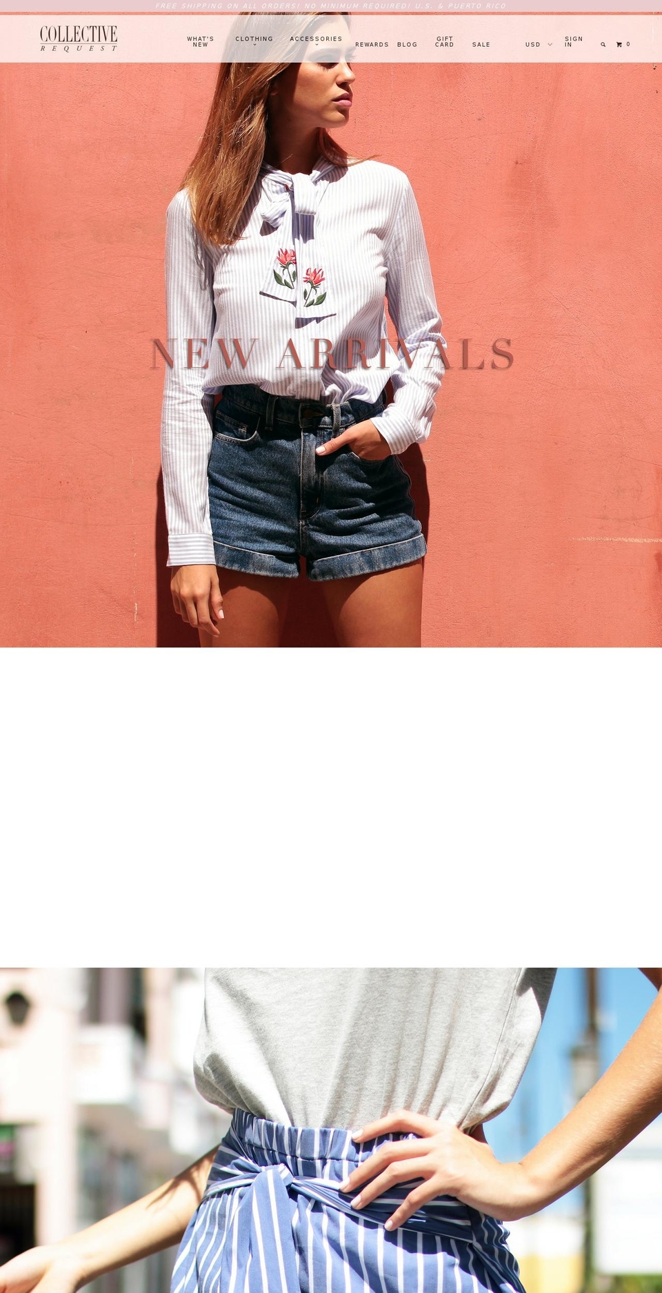 collectiverequest.com shopify website screenshot