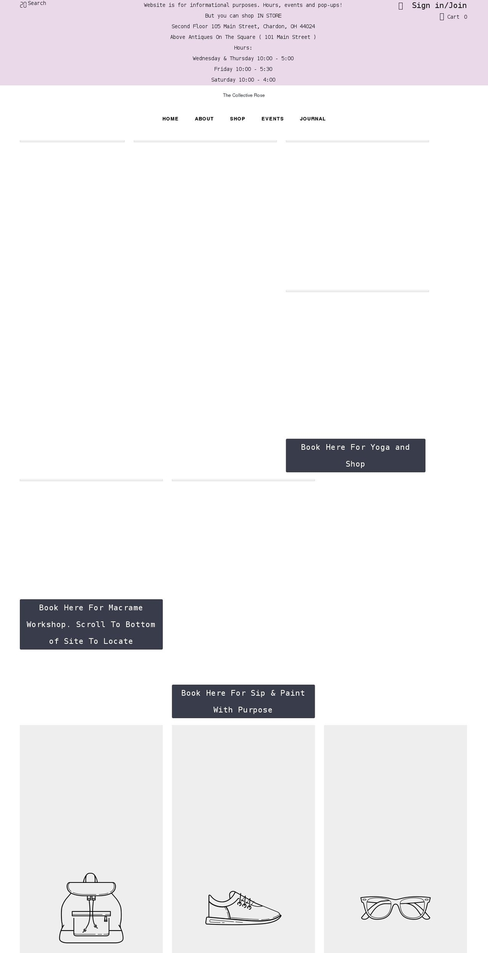 collectiverose.com shopify website screenshot