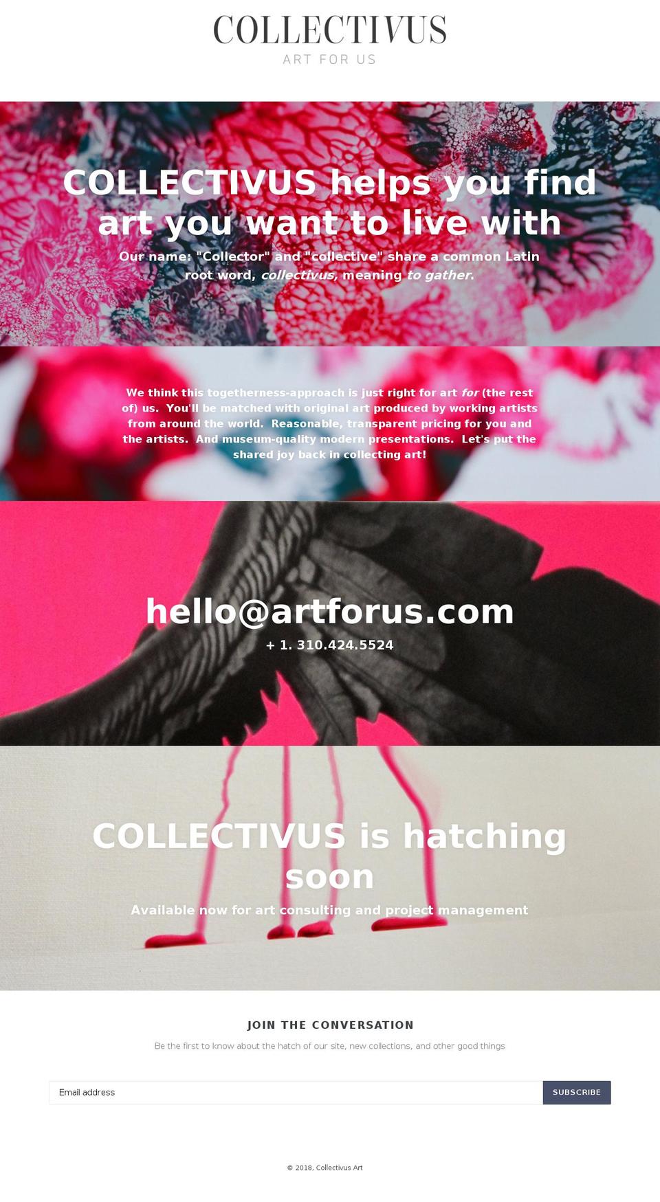 collectivusart.com shopify website screenshot