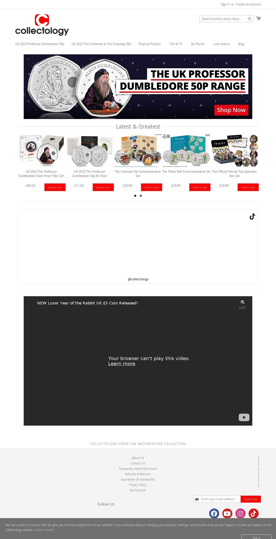 collectology.co.uk shopify website screenshot