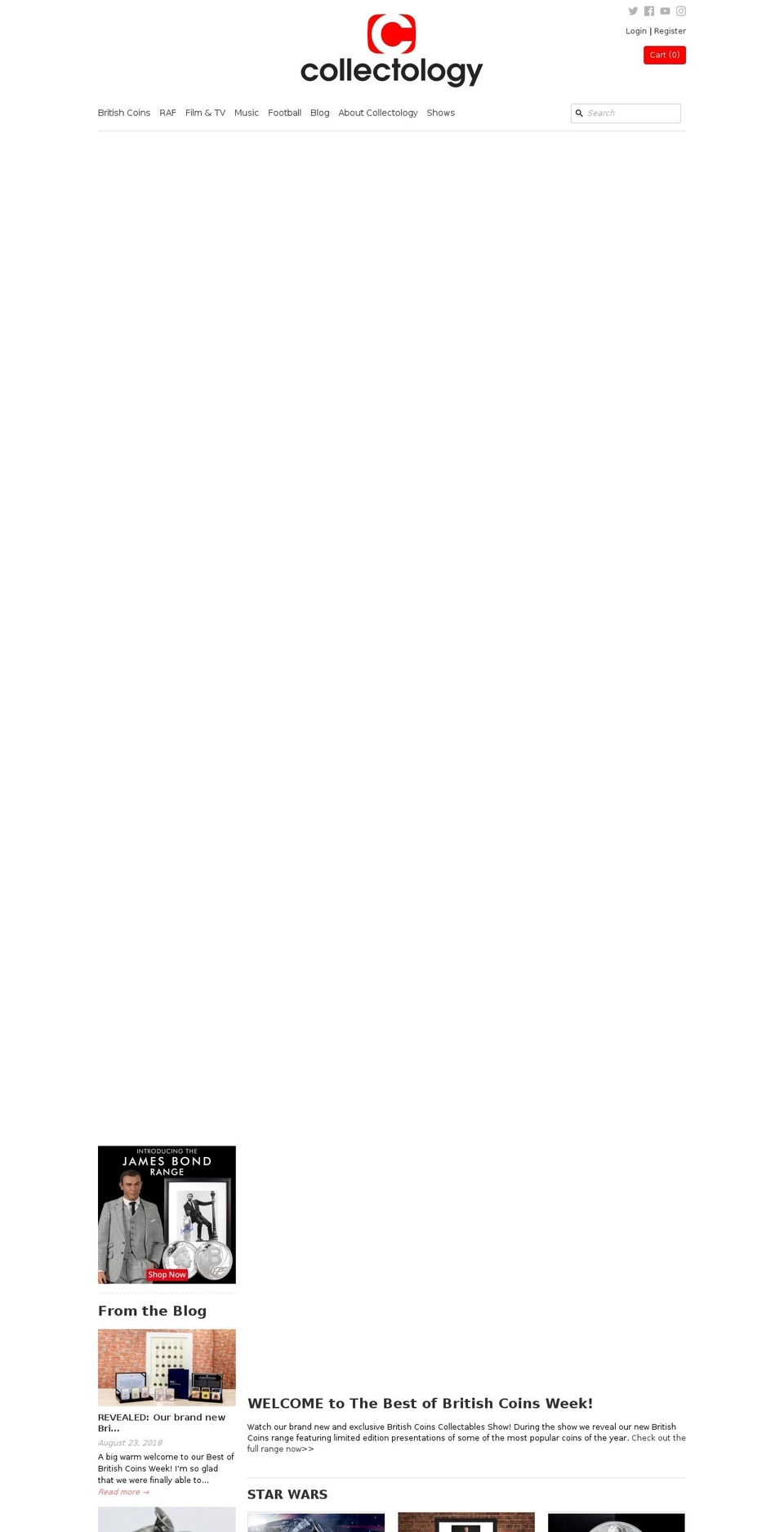 collectology.org shopify website screenshot