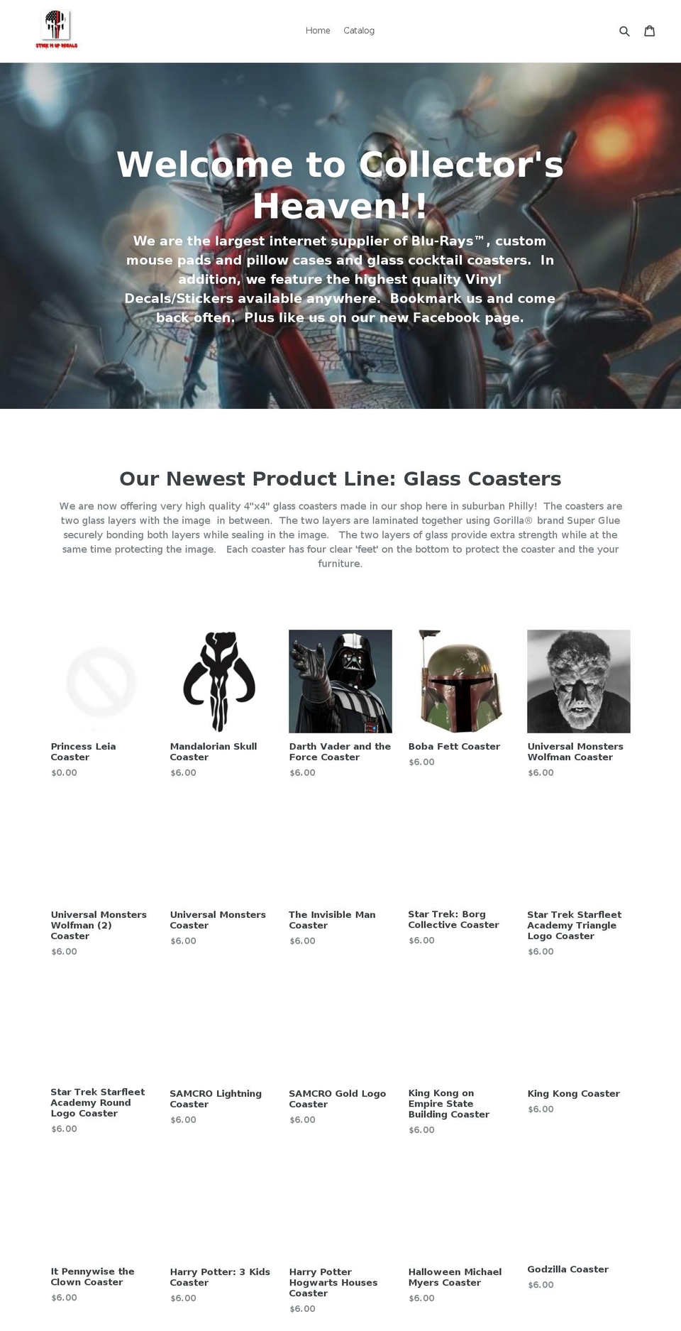 collectorsheaven.info shopify website screenshot