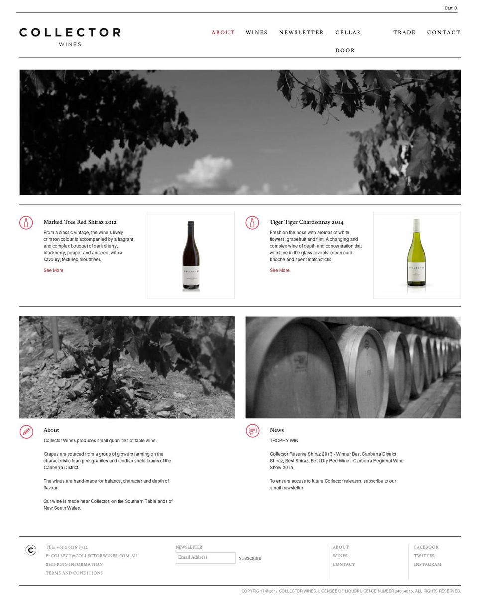 collectorwines.com.au shopify website screenshot