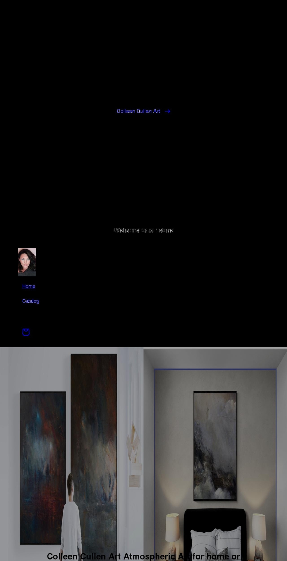 colleencullenart.com shopify website screenshot