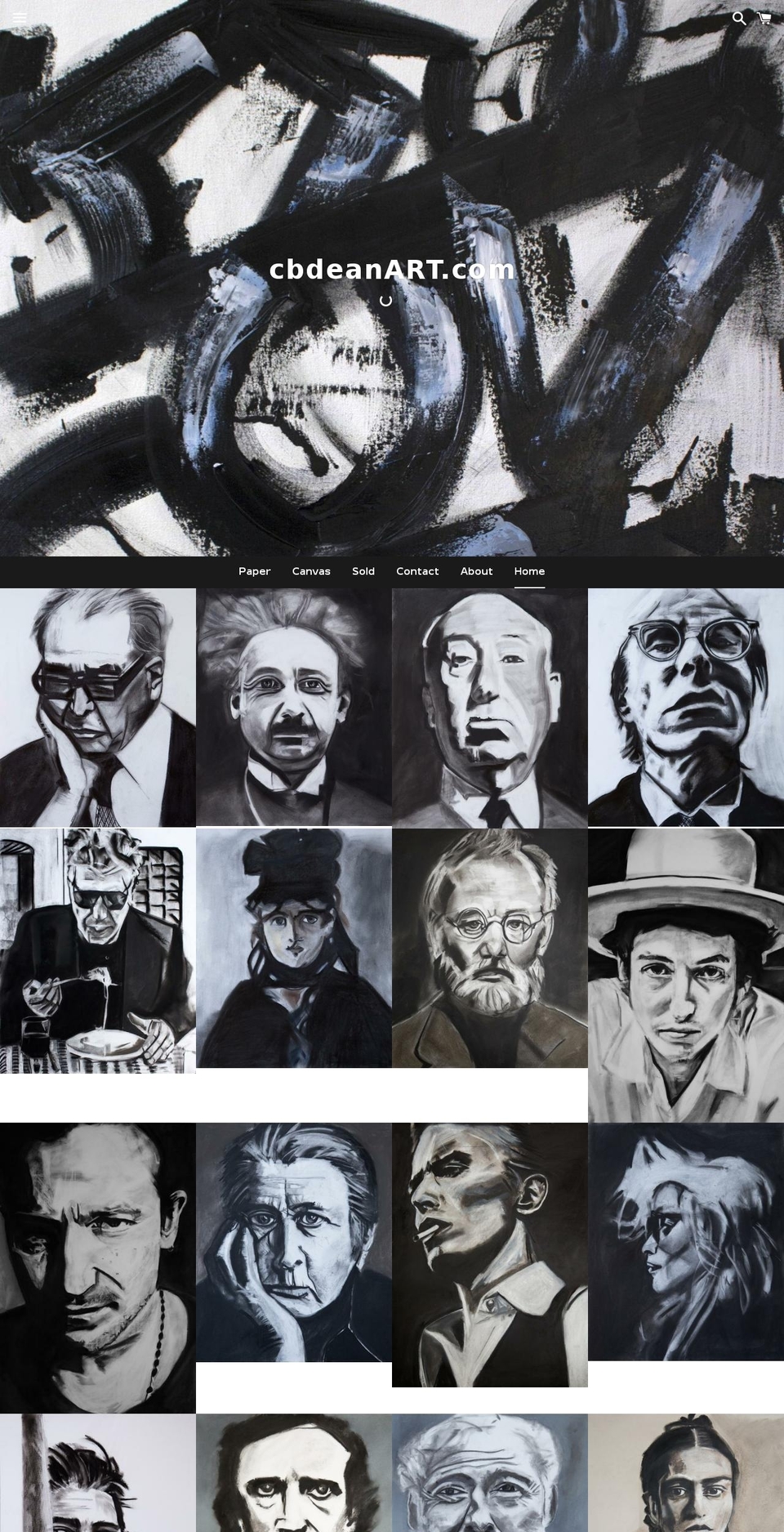 colleendeanart.com shopify website screenshot