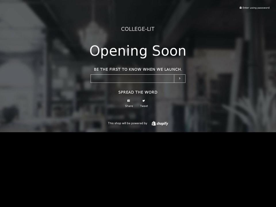 collegelit.com — Shopify storefront screenshot