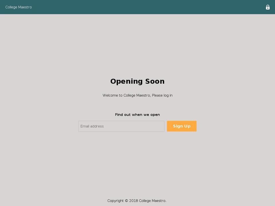 collegemaestro.com — Shopify storefront screenshot