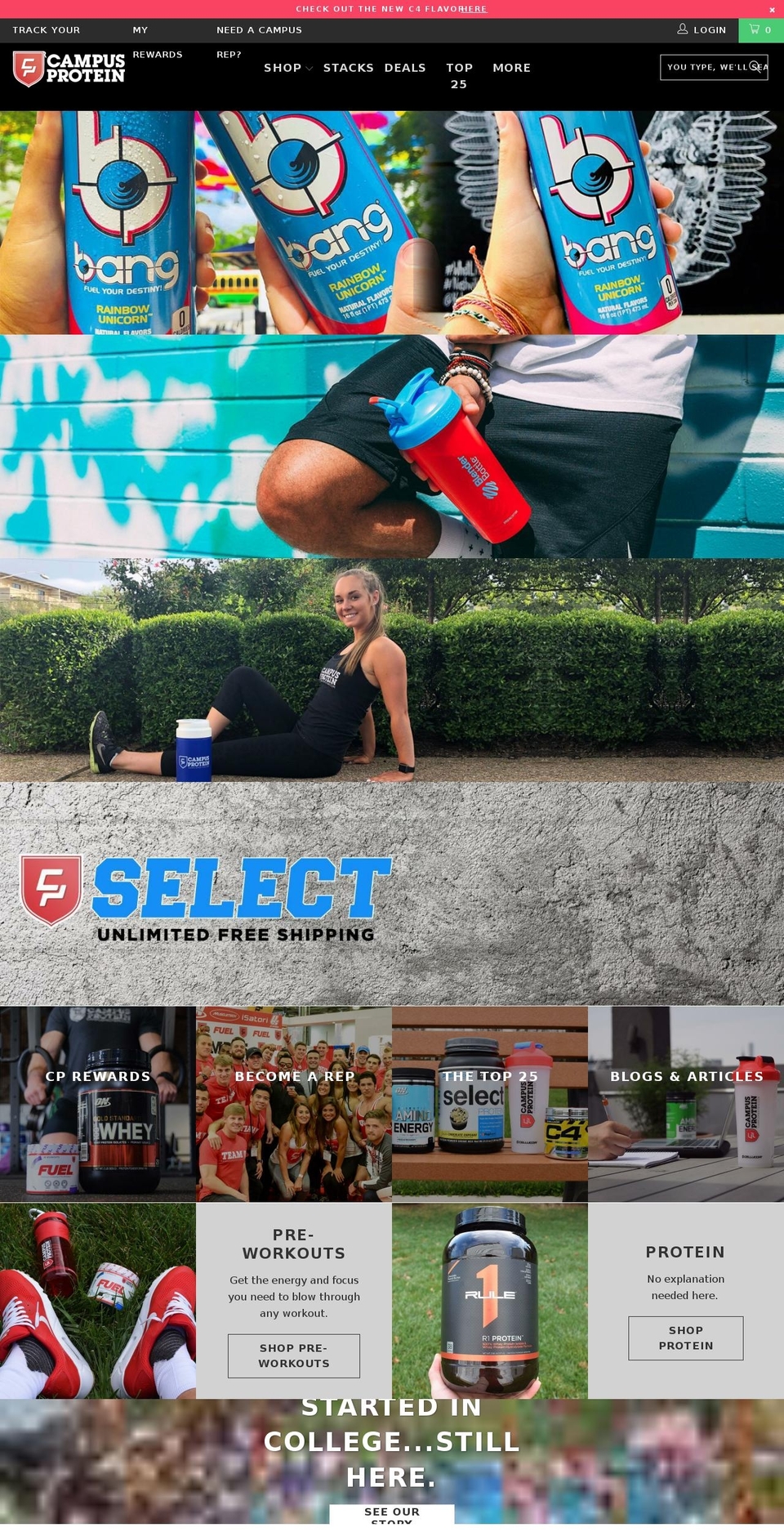 July '18 BVA NEW Shopify theme site example collegeprotein.com