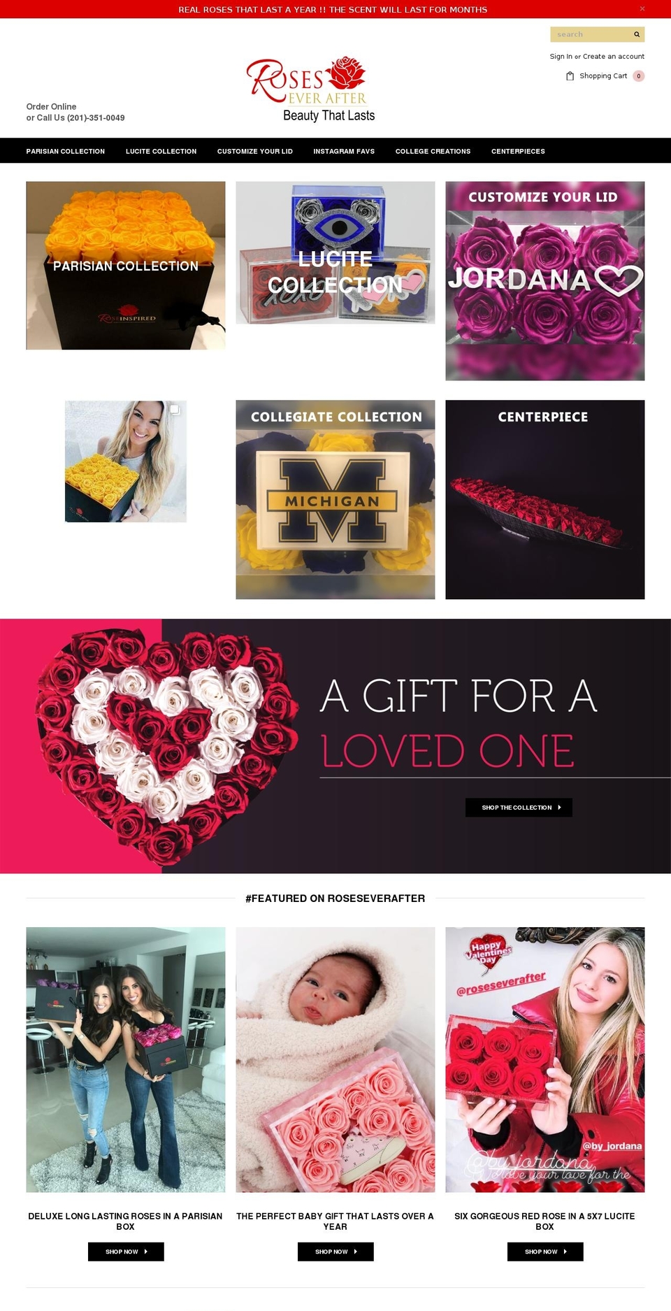 collegerose.com — Shopify storefront screenshot