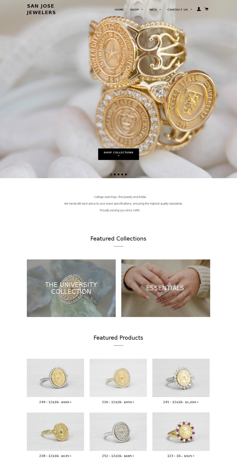 collegeseals.com shopify website screenshot