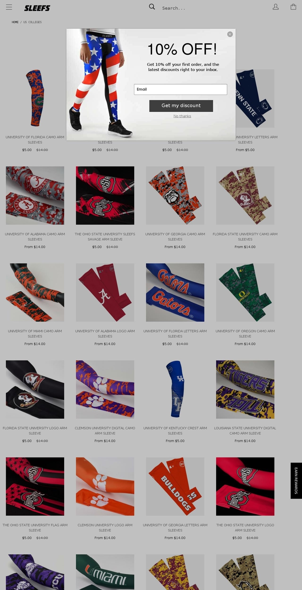 Version 3.31.17 Shopify theme site example collegesleeves.com