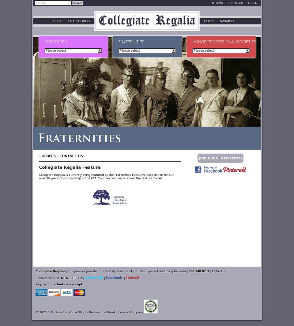Collegiate Regalia Theme by Khanik Shopify theme site example collegiate-regalia.myshopify.com