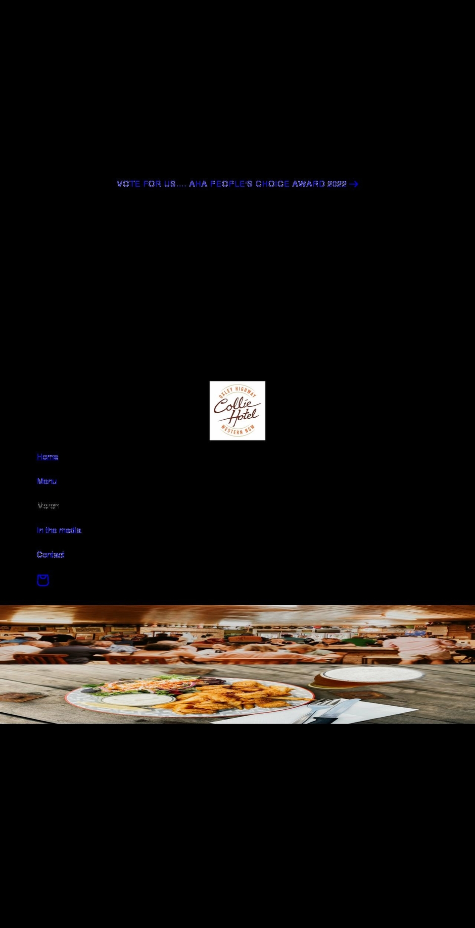 colliehotel.com shopify website screenshot