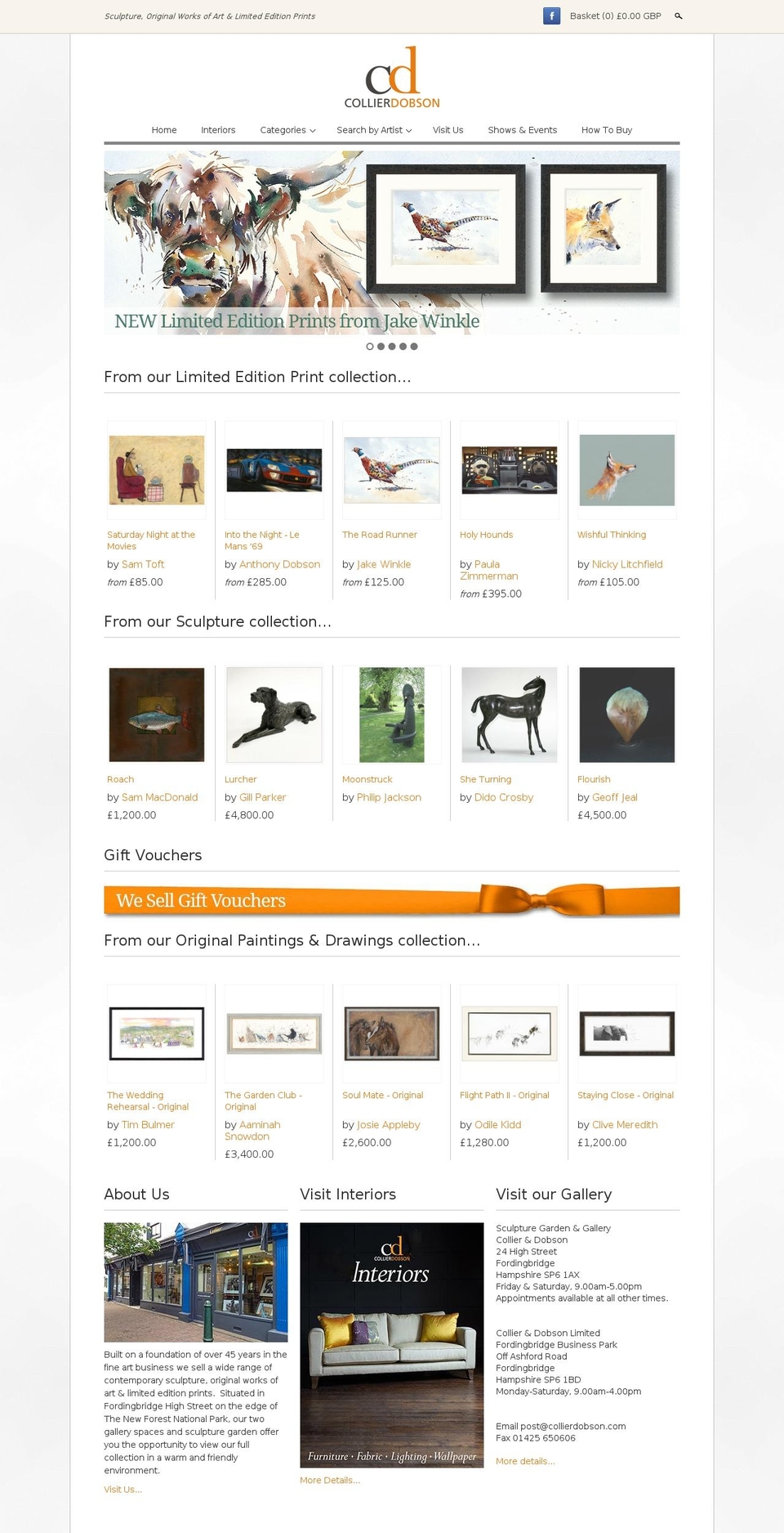 collierdobson.com shopify website screenshot