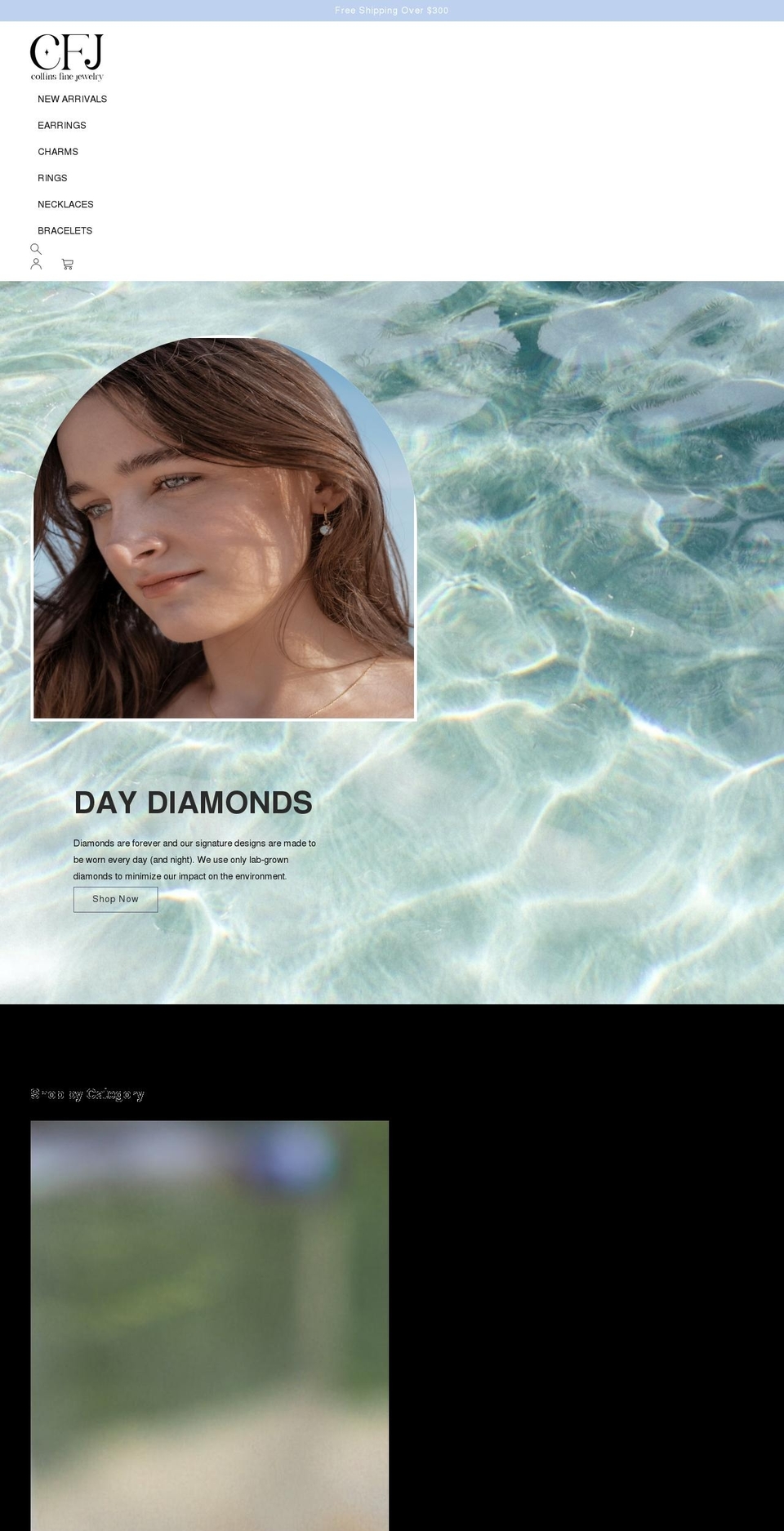 collinsfinejewelry.com shopify website screenshot