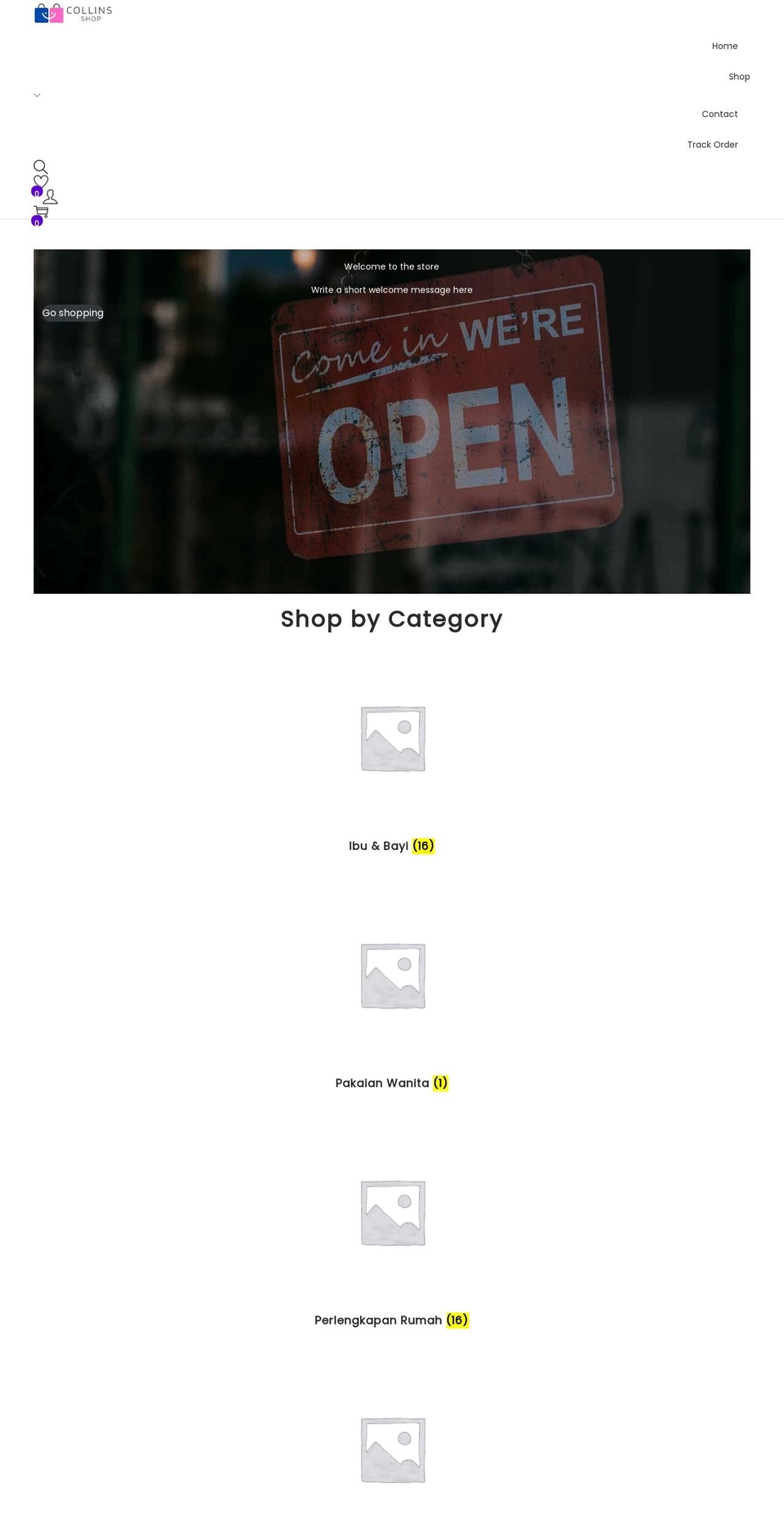 collinshop.com — Shopify storefront screenshot