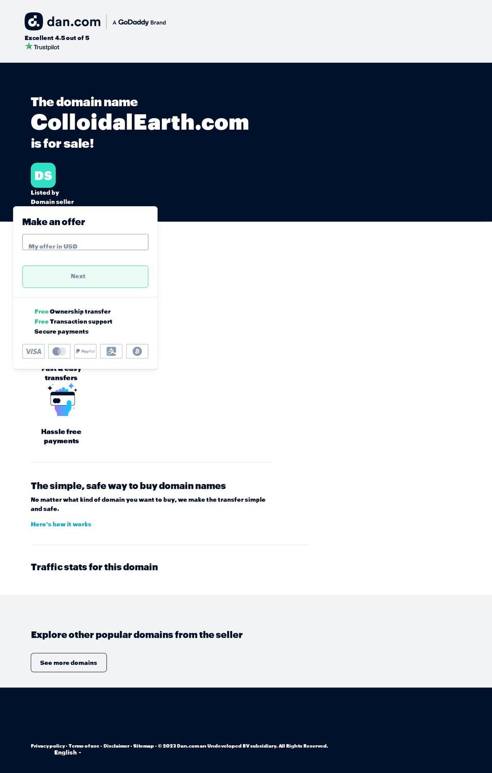 colloidalearth.com — Shopify storefront screenshot