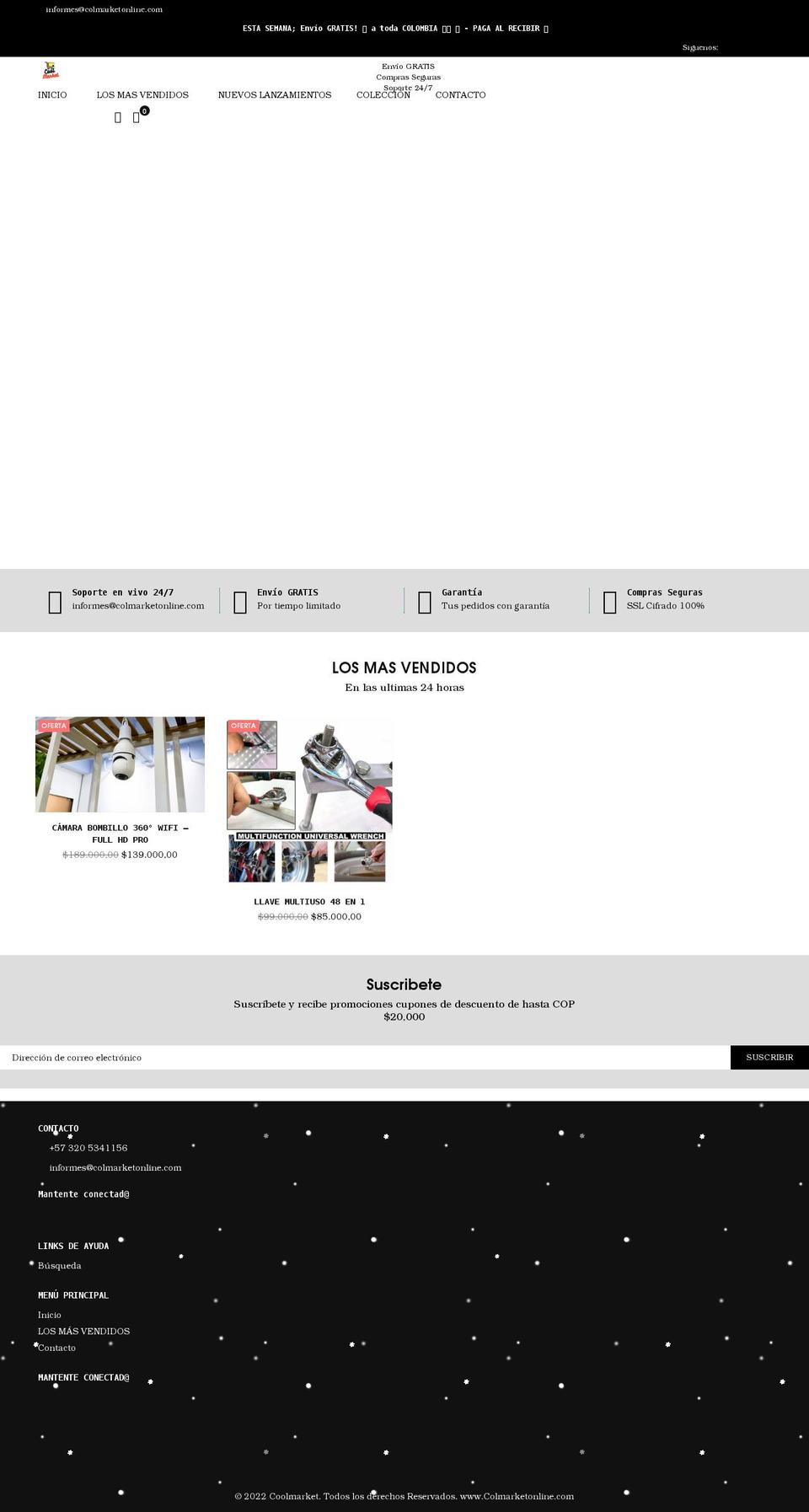 colmarketonline.com shopify website screenshot