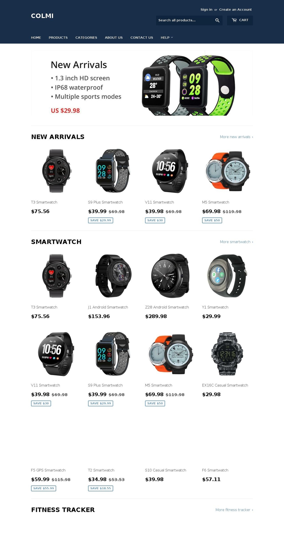 colmishop.com shopify website screenshot