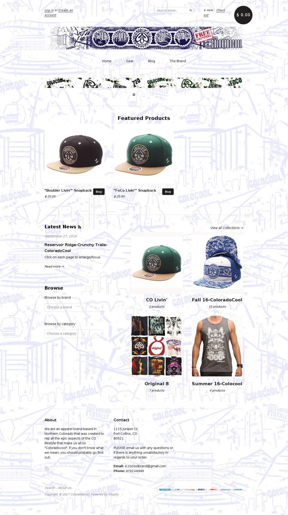 colocool.com shopify website screenshot