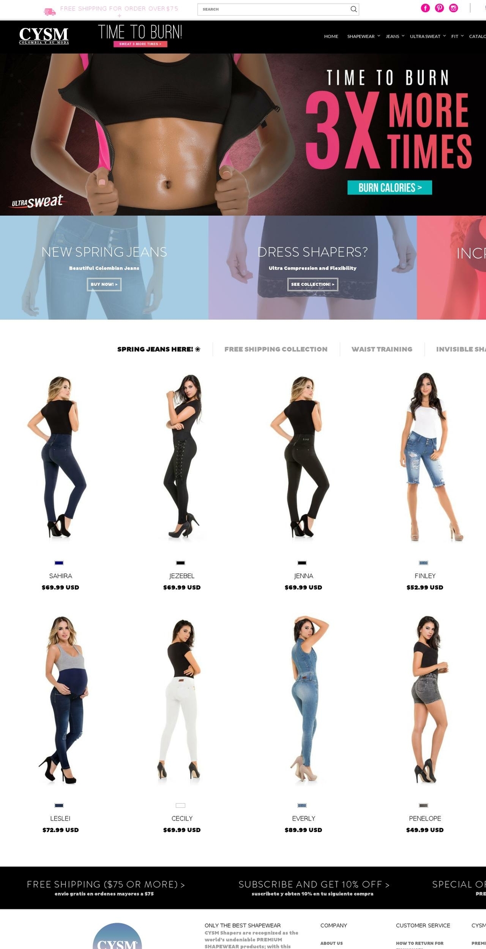 colombiaysumoda.mobi shopify website screenshot