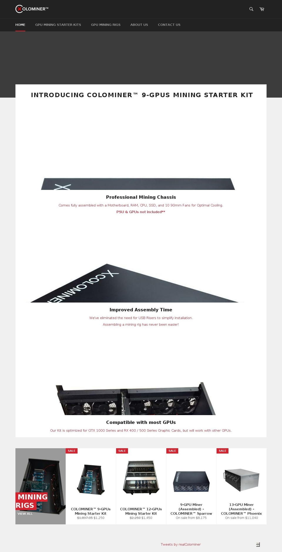 colominer.com shopify website screenshot