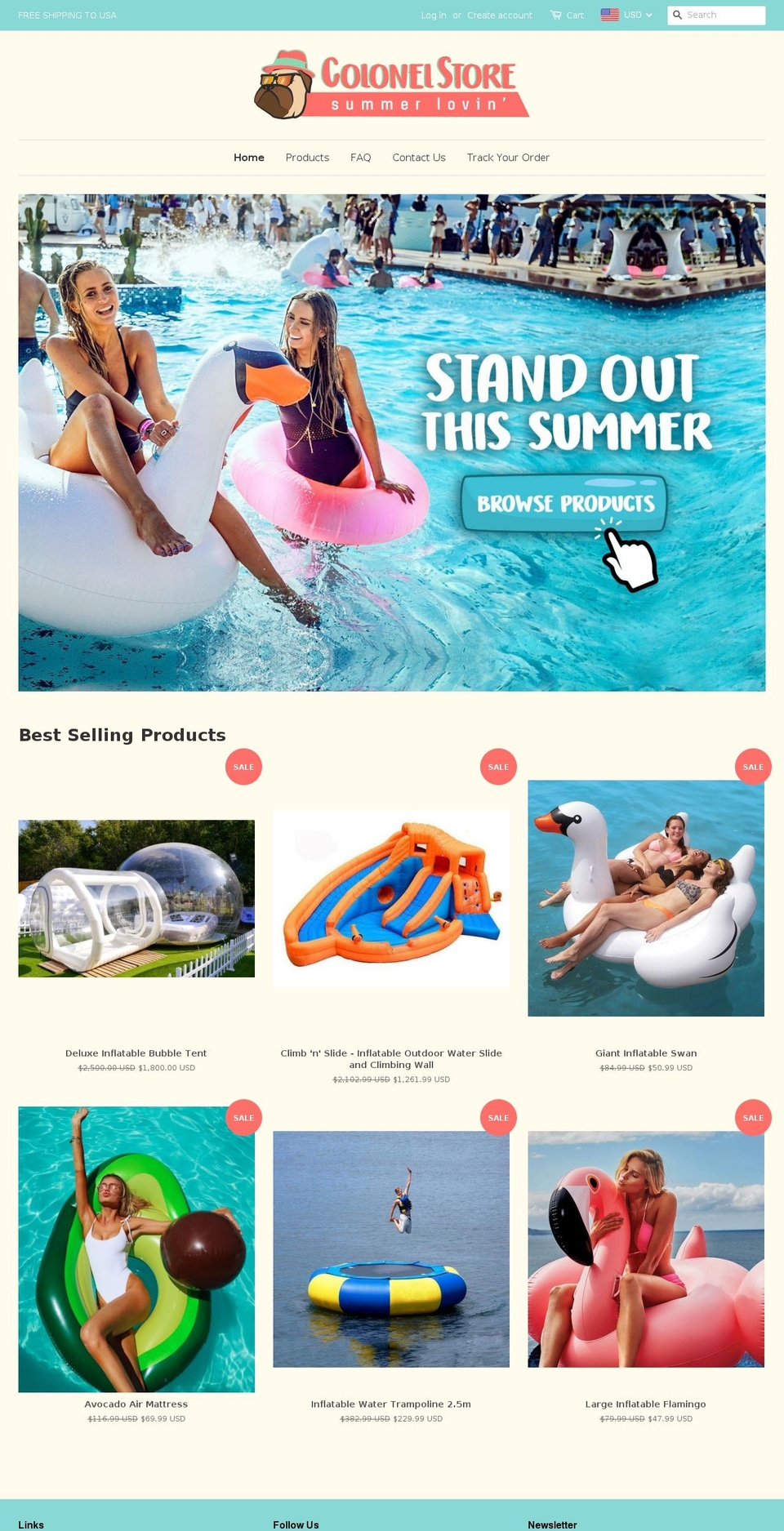 colonelstore.com shopify website screenshot