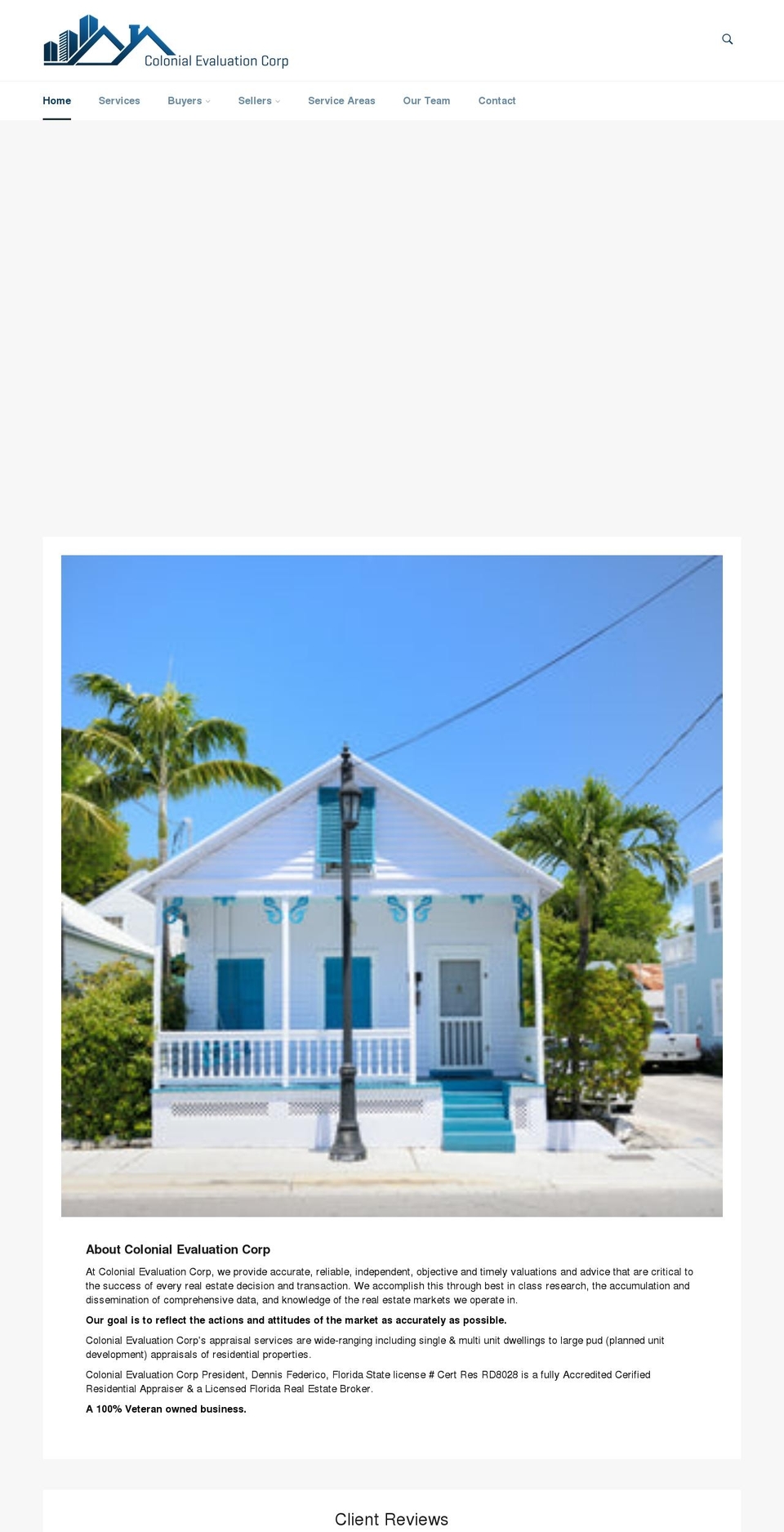 colonialevaluationcorp.com shopify website screenshot