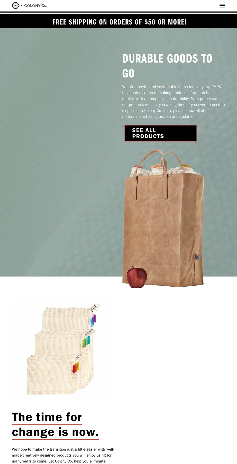 colonyco.com — Shopify storefront screenshot
