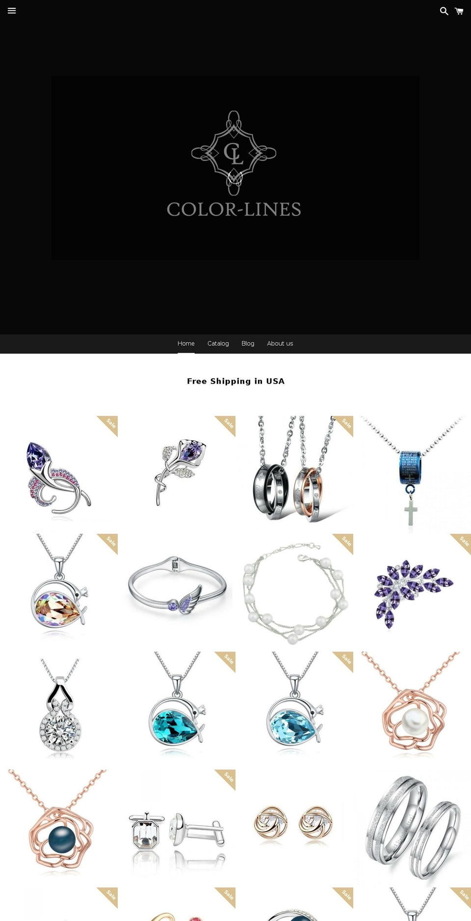 color-lines.com shopify website screenshot