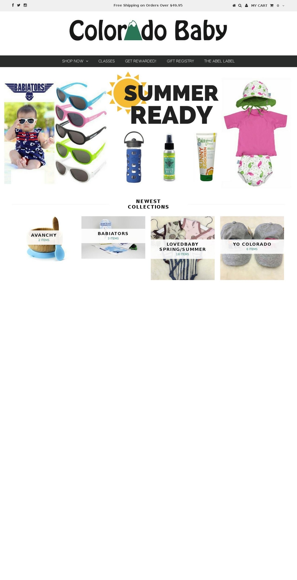coloradobabyonline.com shopify website screenshot