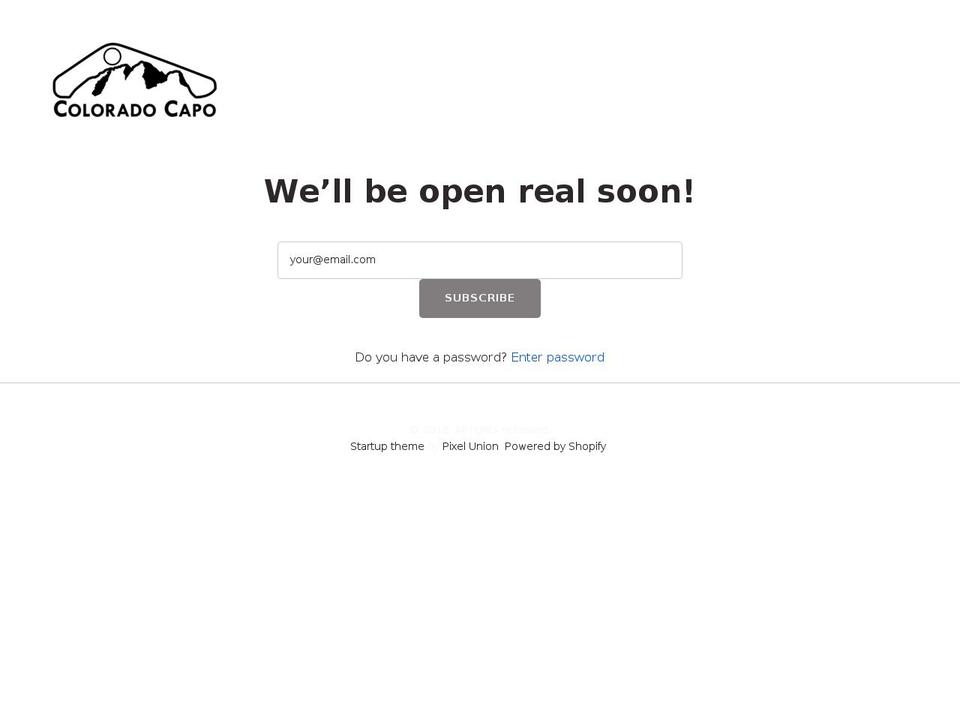 coloradocapo.com shopify website screenshot