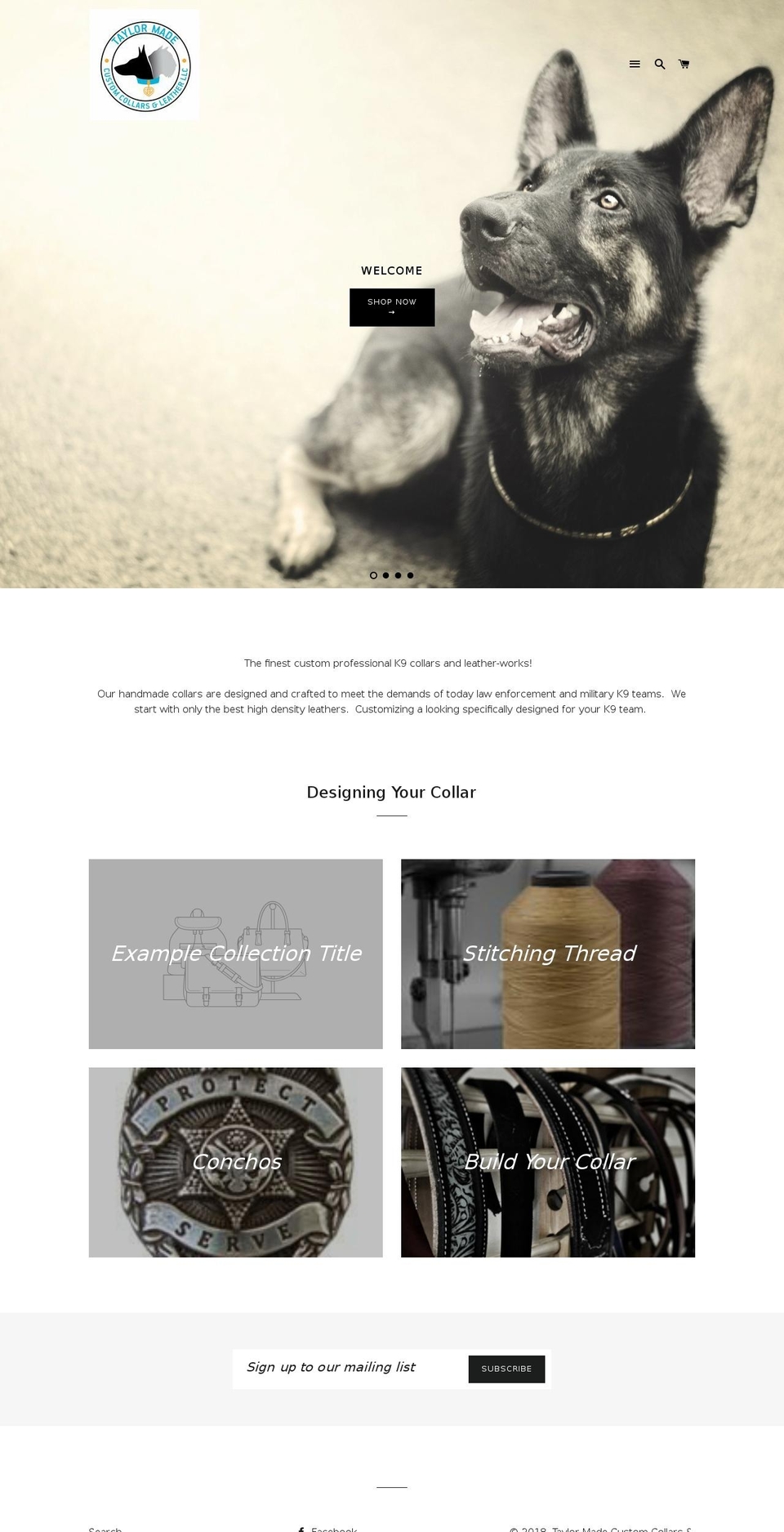 coloradocustomcollar.com — Shopify storefront screenshot