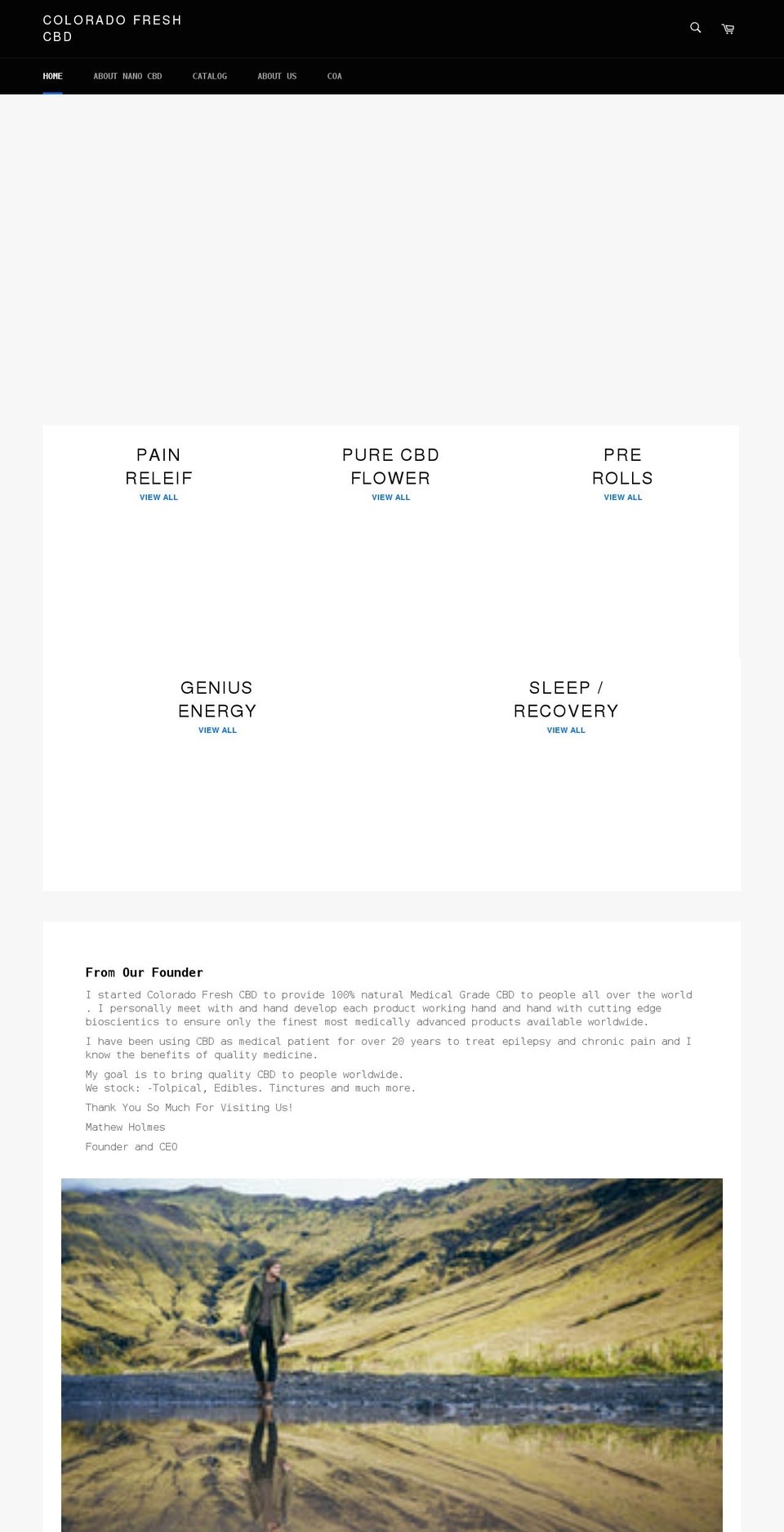 coloradofreshcbd.com shopify website screenshot