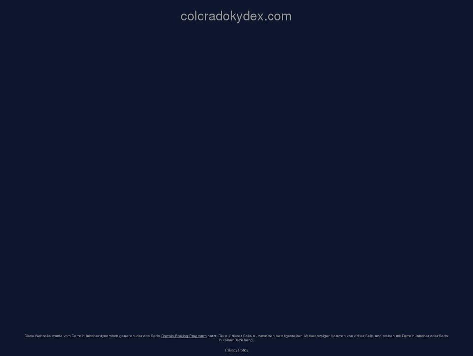 coloradokydex.com — Shopify storefront screenshot