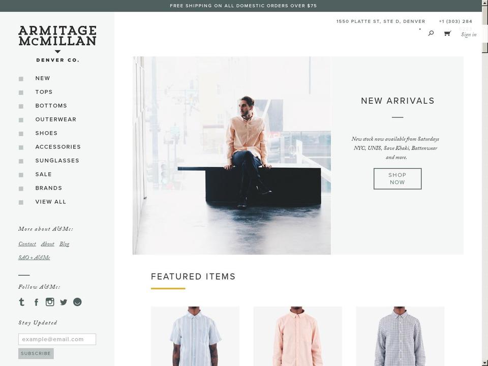 coloradomenswear.com shopify website screenshot