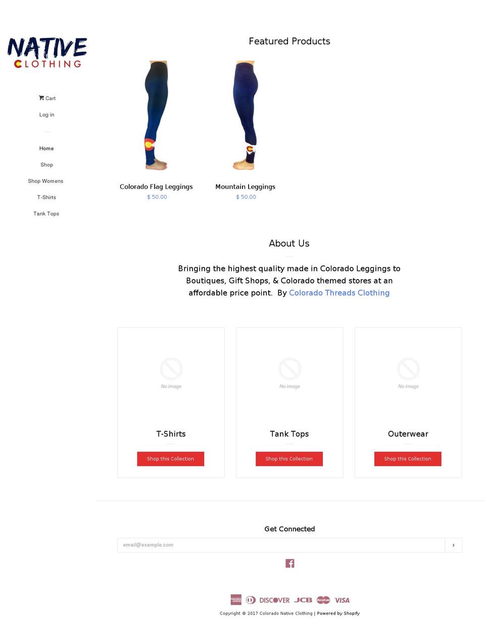 coloradonativeclothing.com shopify website screenshot