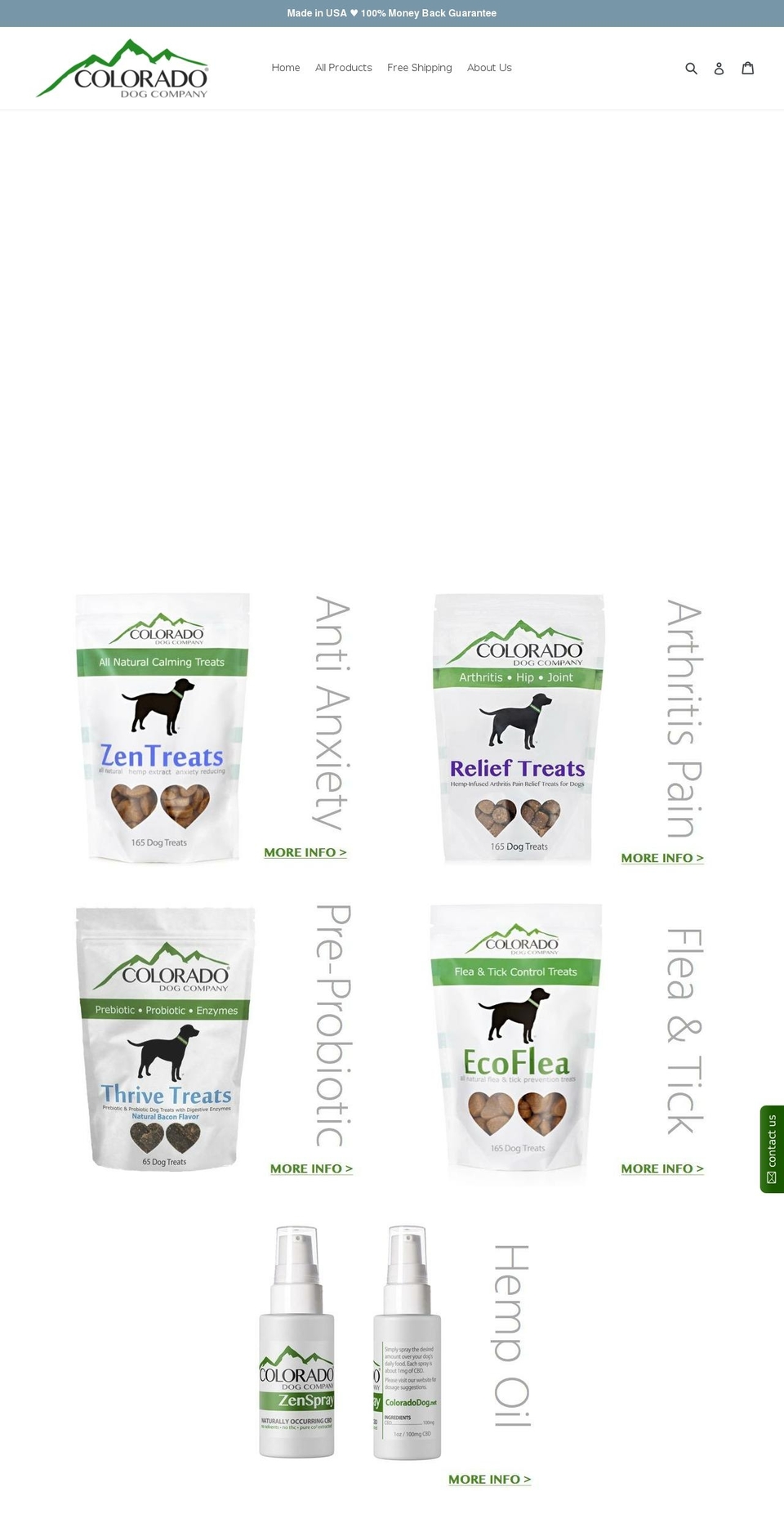 coloradopethealth.com — Shopify storefront screenshot