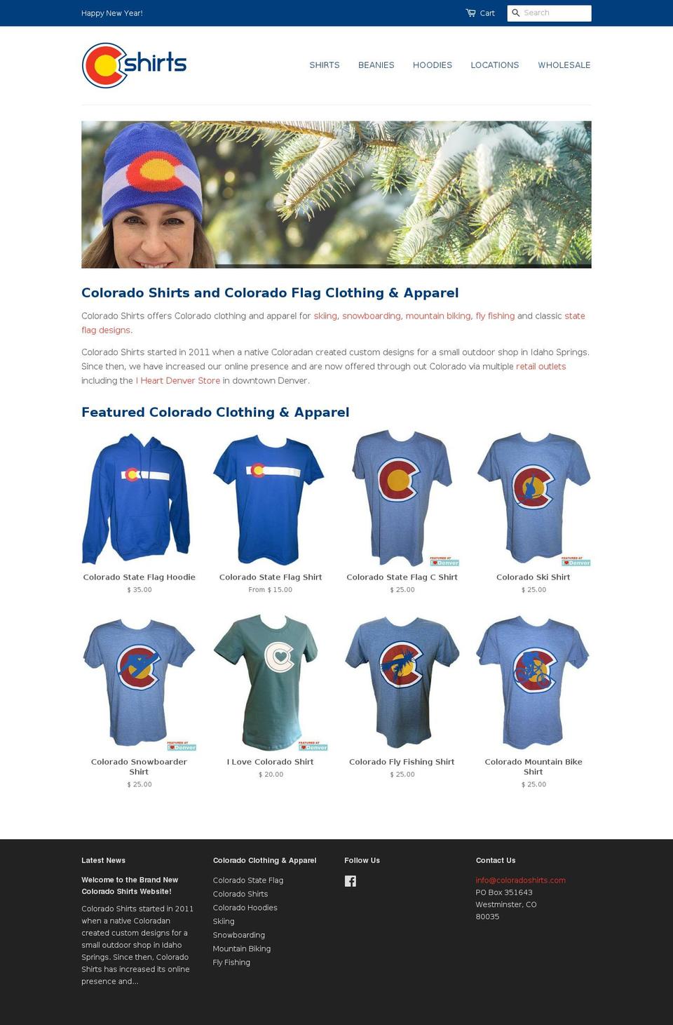 coloradoshirts.com shopify website screenshot