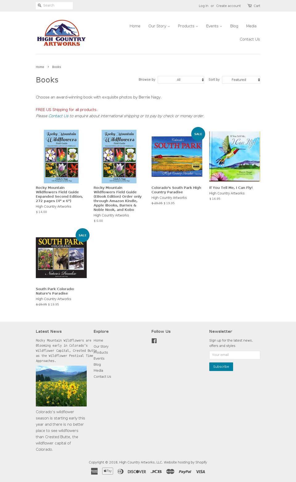 coloradosouthpark.com — Shopify storefront screenshot