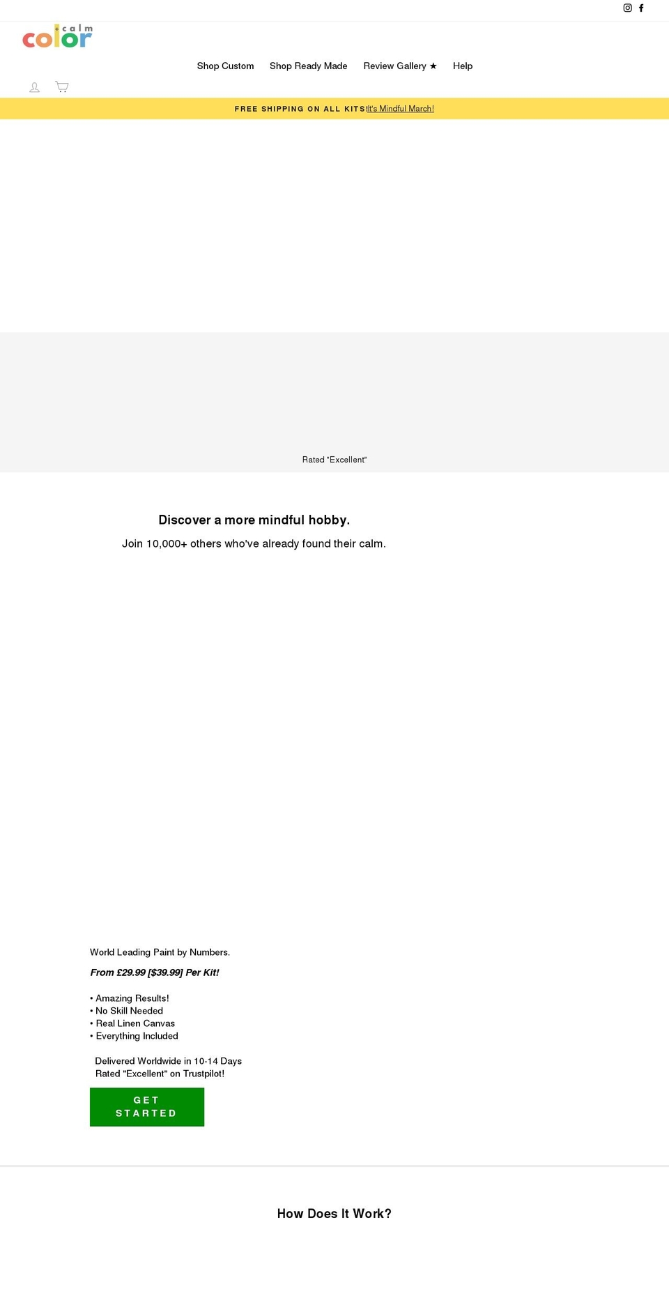 colorandcalm.com shopify website screenshot