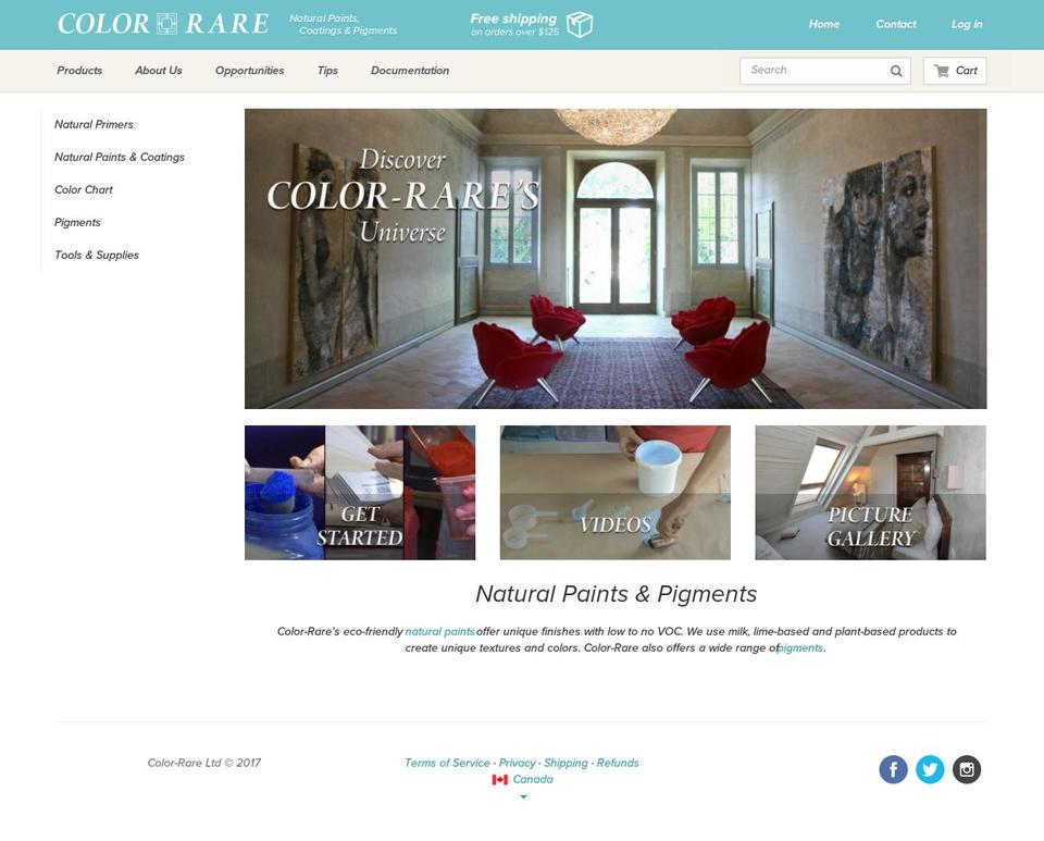 colorare.us shopify website screenshot