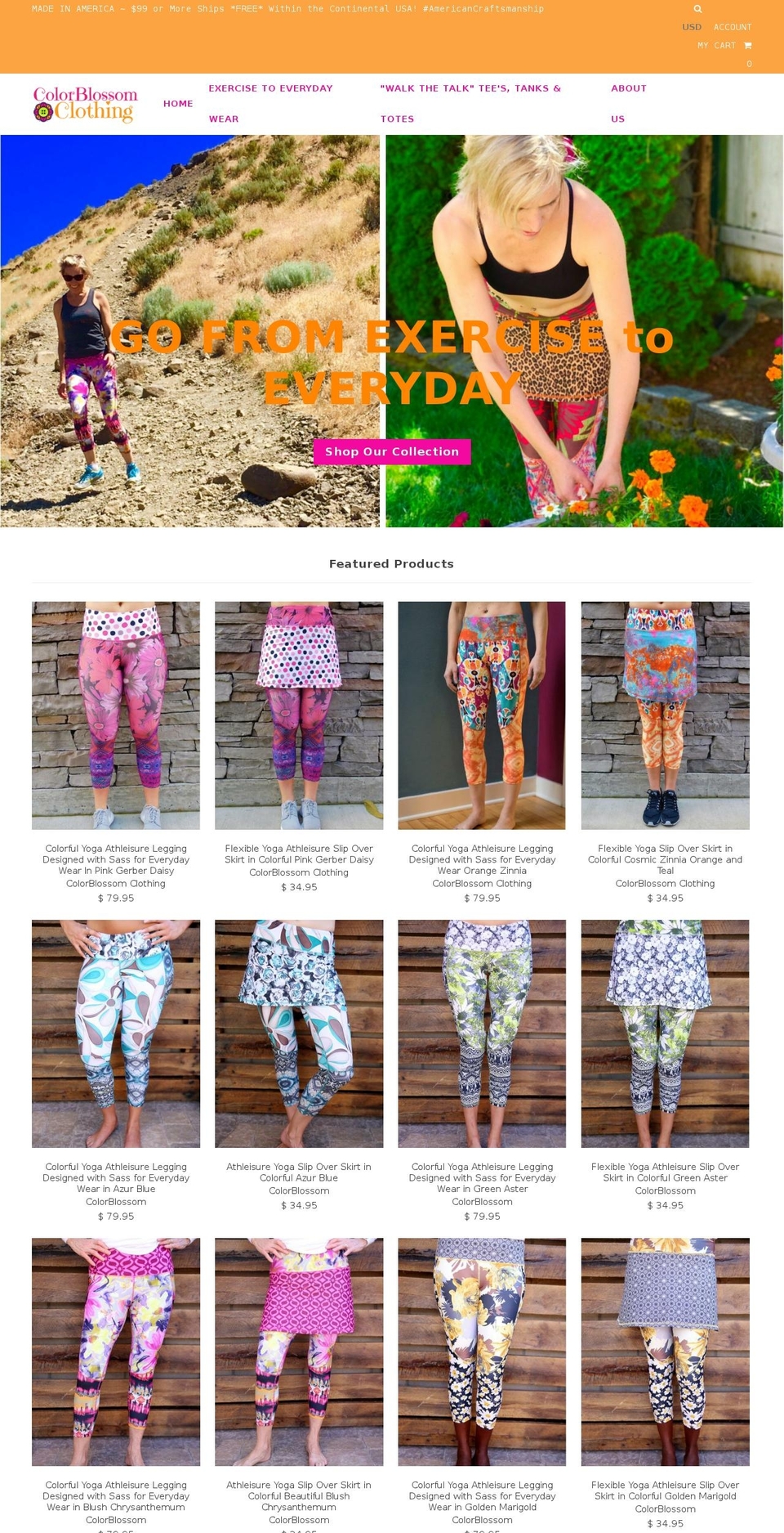 colorblossom.clothing shopify website screenshot