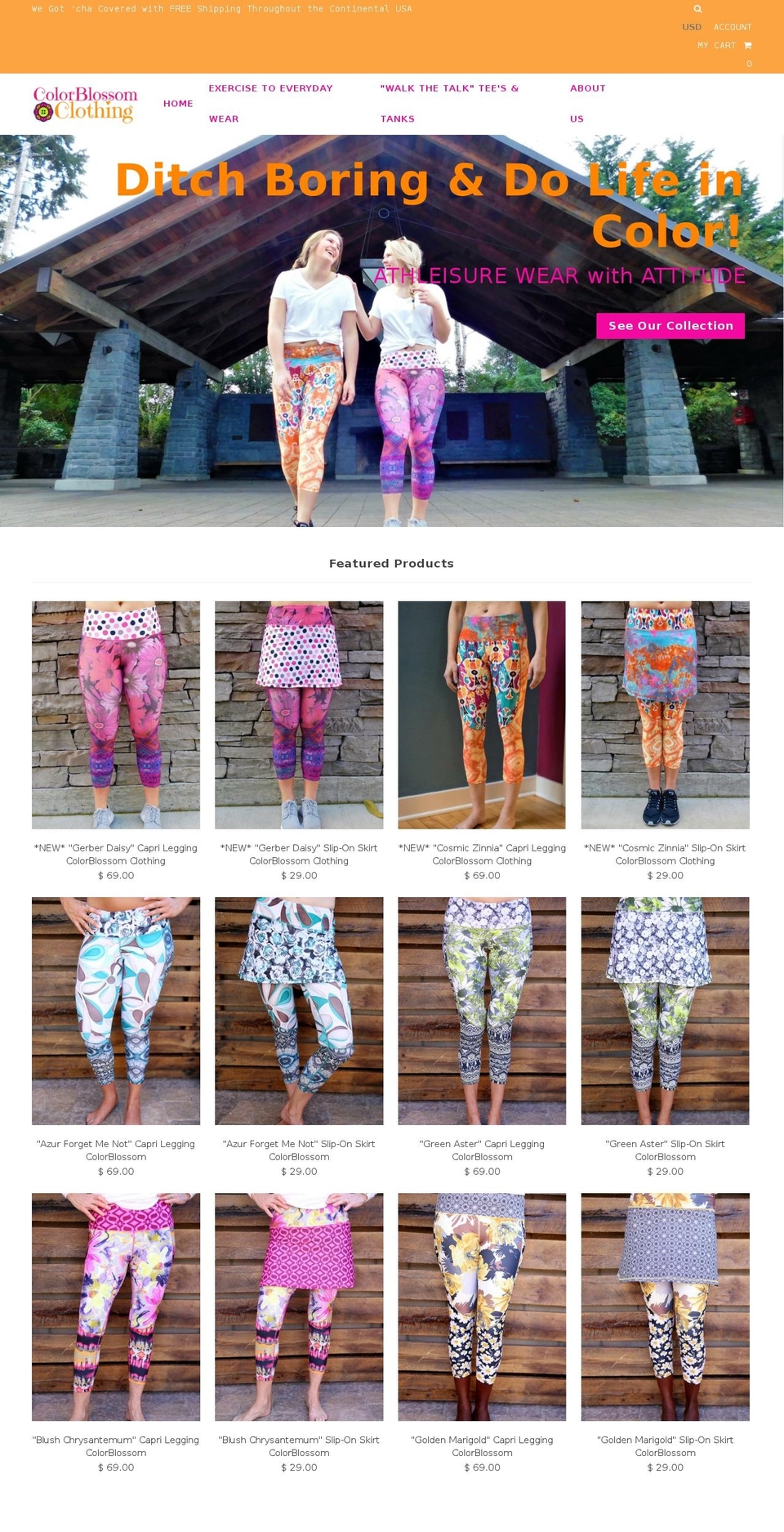 colorblossomclothing.com shopify website screenshot