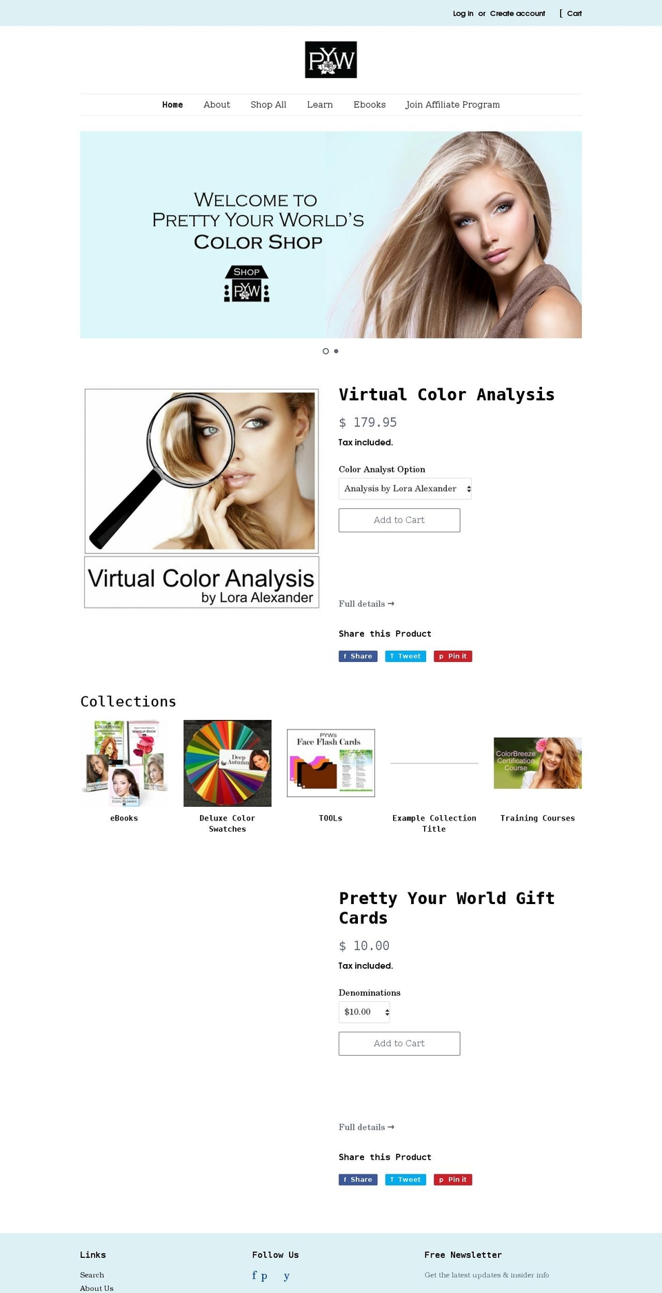 colorbreeze.me shopify website screenshot