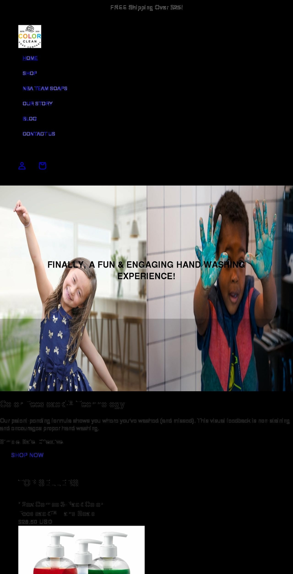 colorcleansoap.com shopify website screenshot