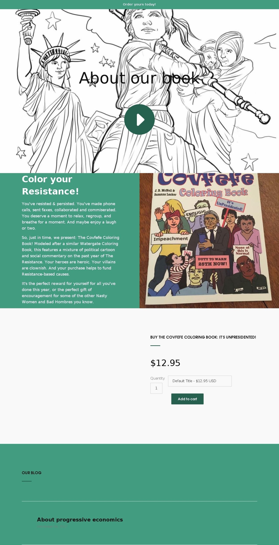 colorcovfefe.com shopify website screenshot