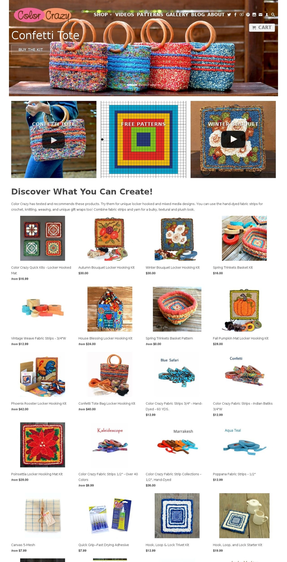 colorcrazy.com shopify website screenshot