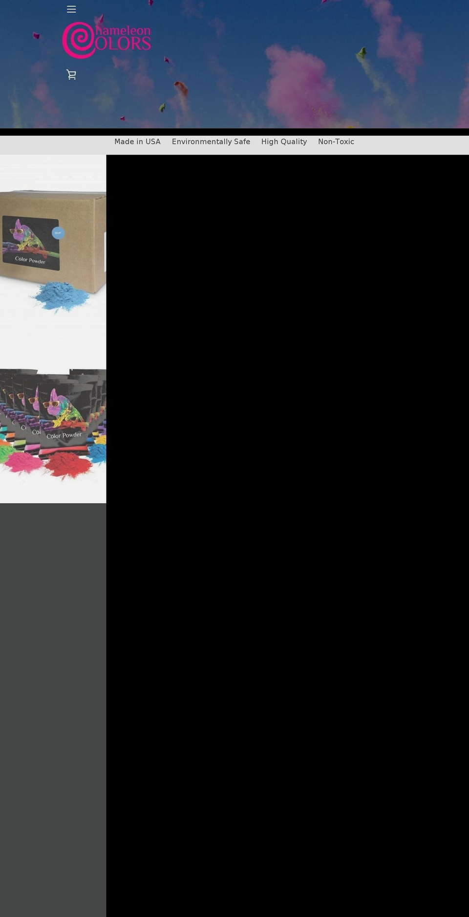 coloredchameleon.com — Shopify storefront screenshot